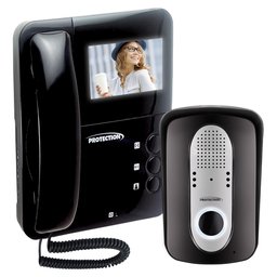 Vídeo Porteiro Eletronico Residencial Interfone PT-270 Protection Controle De Acesso Preto - 1