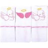 kit 04 pçs Anjinho da Guarda - toalha fralda e pano de boca Feminino - 2