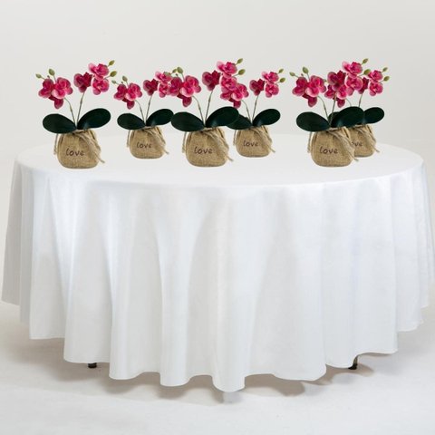 6 Orquídeas Seda Rosa Premium com Aparência Natural e Acabamento Luxo