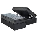 Ver imagem 1 de Cama Box Baú Solteiro: Colchão Molas Bonnel Ortobom Hotelaria Nanolastic Orthotel Luxo + Base Crc