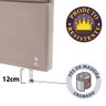 Cabeceira Estofada para Cama Box Casal 127x142 cm Swede Bege BF Colchões - 3