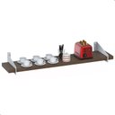 Ver imagem 4 de 3 Prateleiras Suspensa Estilo Industrial Madeira 60cm Fs B:marrom