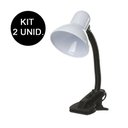 Ver imagem 1 de Kit 2 unidades Luminaria De Mesa Articulavel Com Garra Presilha Sala Trabalho Escritorio Abajur