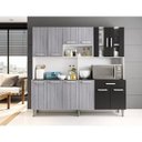 Ver imagem 5 de Armário de Cozinha 12 Portas Clara Branco/cinza/preto Poliman