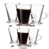 Jogo 6 Xicaras Caneca Capuccino Kit Taca Cafe Copo Alto Torre Expresso Chocolate Conjunto Dolce - 1
