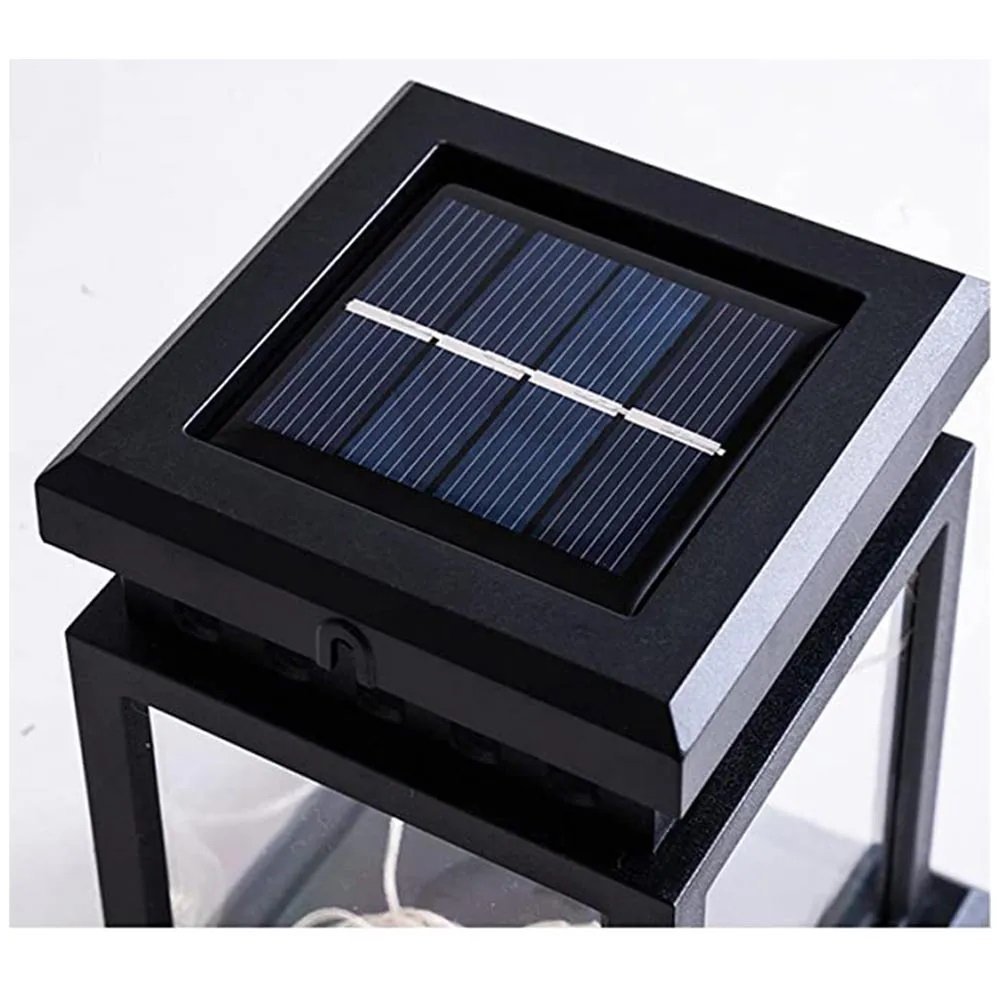 Luminaria Solar Lampiao Gancho Kit 10 Uni Iluminaçao Resistente Enfeite Decoraçao Casa Varanda Quint - 3