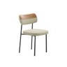 Cadeira Estofada Mila para Sala Jantar Gourmet em Aço-curíssimo-linho-edecasamoveis - 8