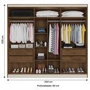 Ver imagem 5 de Guarda Roupa Oslo 6 Portas 4 Gavetas Mdf - Mademarcs