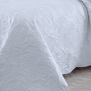 Ver imagem 3 de Kit Cobre Leito Colcha Basic Casal 3 Peças Dupla Face Liso Classic - Branco - 100% Poliéster