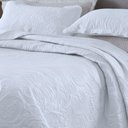 Ver imagem 2 de Kit Cobre Leito Colcha Basic Casal 3 Peças Dupla Face Liso Classic - Branco - 100% Poliéster
