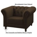 Ver imagem 2 de Poltrona Decorativa Bérgamo Couro Conhaque Gran Belo