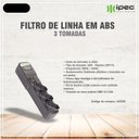 Ver imagem 2 de Filtro de Linha com 03 Tomadas 10a Bivolt Ipec