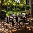 Ver mais imagens de Jogo 6 Cadeiras Plásticas Tramontina Summa Lia Resistente Empilhável sem Braços Preto Jardim