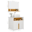 Ver imagem 2 de Conjunto para Banheiro Harmonia Branco Naturalle