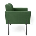 Ver imagem 3 de Poltrona Pé de Ferro Preto para Sala Elisa Suede - D'Rossi Cor Verde