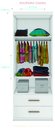 Ver imagem 4 de Guarda-Roupa Infantil Chiara 2 Portas Branco - Phoenix