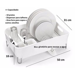 Escorredor Deluxe 7781 Branco - Arthi - 3