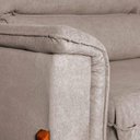 Ver imagem 6 de Sofá Retrátil Reclinável Linea 3,00m Linho Bouclê Bege Duplo Molejo - King House