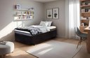 Ver imagem 1 de Cama Box Baú Solteirão Serenelife - Suede Preto