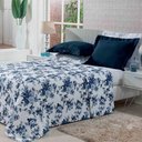 Ver imagem 1 de Kit Cobre Leito Plazza Marinho Casal Queen 3 Peças - Bordados Ricardo 50105m