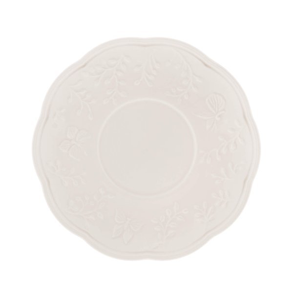 Jogo de Xícaras de Chá de Porcelana com Pires Butterfly Flower 200ml - Lyor - 4 Xícaras com Pires - 4