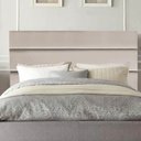 Ver imagem 1 de Cabeceira Estofada Argentina 160cm Queen Size Para Cama Box Quarto Corino Bege - Gat Magazine