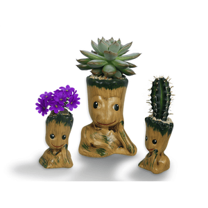 VASO CACHEPOT GROOT KIT 3UN CERÂMICA ENFEITE E DECORAÇÃO
