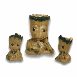 VASO CACHEPOT GROOT KIT 3UN CERÂMICA ENFEITE E DECORAÇÃO - 2