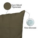 Ver imagem 2 de Almofada Decorativa de Couro Legítimo 45x45cm Bella Fendi - Mozzelar