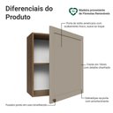 Ver imagem 3 de Armário Aéreo 60 Cm 1 Porta Rustic/crema Vik Madesa
