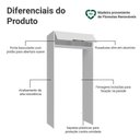 Ver imagem 3 de Porta-Geladeira 103 cm 1 Porta Basculante Branco Stella Madesa Branco