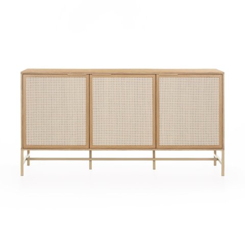 Balcão Square 3 Portas 160 cm X 45 cm Tauari - Telinha Portuguesa