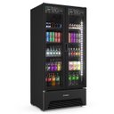 Ver imagem 2 de Refrigerador Expositor Porta Dupla Slim 752l 220v All Black Metalfrio