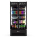 Ver imagem 1 de Refrigerador Expositor Porta Dupla Slim 752l 220v All Black Metalfrio