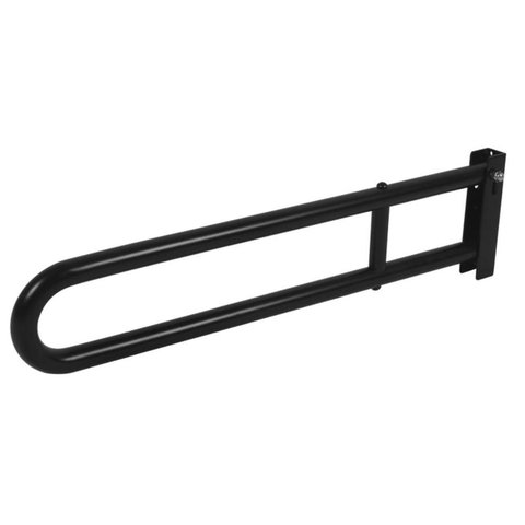 Barra de Apoio Aluminio Preto Articulada 80cm - 7781