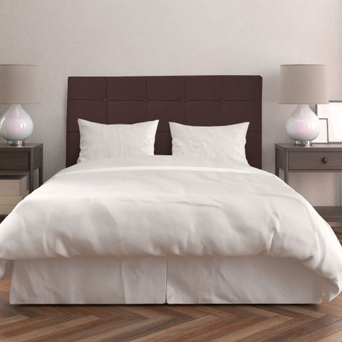 Cabeceira Cama Box Queen 160 Cm Suede Marrom Ana Luisa - MV Estofados