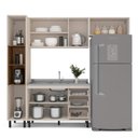 Ver imagem 5 de Armário de Cozinha Modulada Completa 4 Peças 236,8cm sem Tampo 250030 Koya Politorno Móveis
