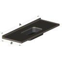 Ver imagem 4 de Pia de Cozinha 120x55cm em Granito com Acamento Reto Cuba Rasa em Inox Incolor Generali