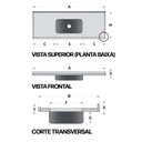 Ver imagem 3 de Pia de Cozinha 120x55cm em Granito com Acamento Reto Cuba Rasa em Inox Incolor Generali