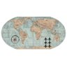 PAINEL MURAL MAGNETICO EM ACO DECORATIVO VIAGEM MAPA MUNDI COM IMA 43X85CM - 3