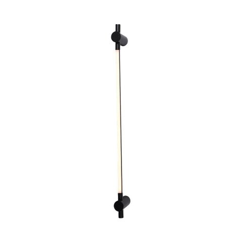 Arandela Nordecor Lina 60cm 9w Led Bivolt Preto 3000k Luz Amarela