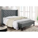 Ver imagem 5 de Cabeceira Cama Box Queen 160cm e Recamier Vicenza Veludo Cinza S04 - D'Rossi