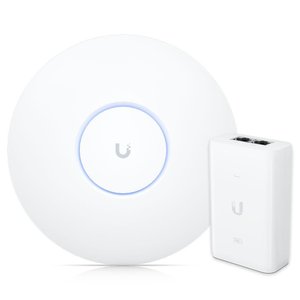Roteador Wi-fi 6 Access Point 3.0 Gbps + Injetor Poe+ | U6+ Ubiquiti com Fonte 48v 30w