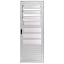 Ver imagem 1 de Porta de Giro Alumínio Branco Basculante Veneziana 07V Maxx - 210x90 - Esquerda