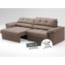 Sofá com Carregador Usb e Molas no Assento Retrátil Reclinável Mimo 2,00m Velosuede Marrom - Netsofa - 5