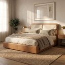 Ver imagem 7 de Cabeceira Casal 140 cm Malu com Frame Boucle Tca 310 Corino Tcs 727 Peer