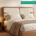 Ver imagem 2 de Cabeceira Casal 140 cm Malu com Frame Boucle Tca 310 Corino Tcs 727 Peer