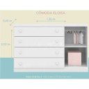 Ver imagem 3 de Cômoda Bebê 4 Gavetas 1 Porta Eloísa Phoenix Baby