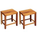 Ver imagem 1 de Kit 2 Banquetas Baixa Ripada Madeira Maciça Mhm