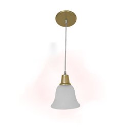 Luminária Sino Redondo Luxo Sala Quarto Escrtório Elegance:ouro - 1